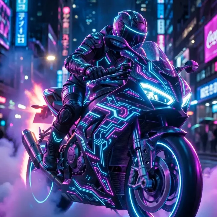 Neon Bike 2 preview